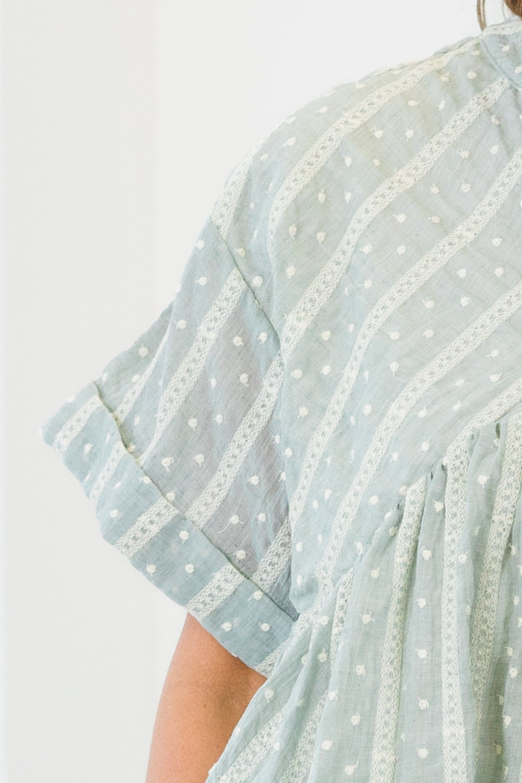 Let Me Travel Around Top, Teal