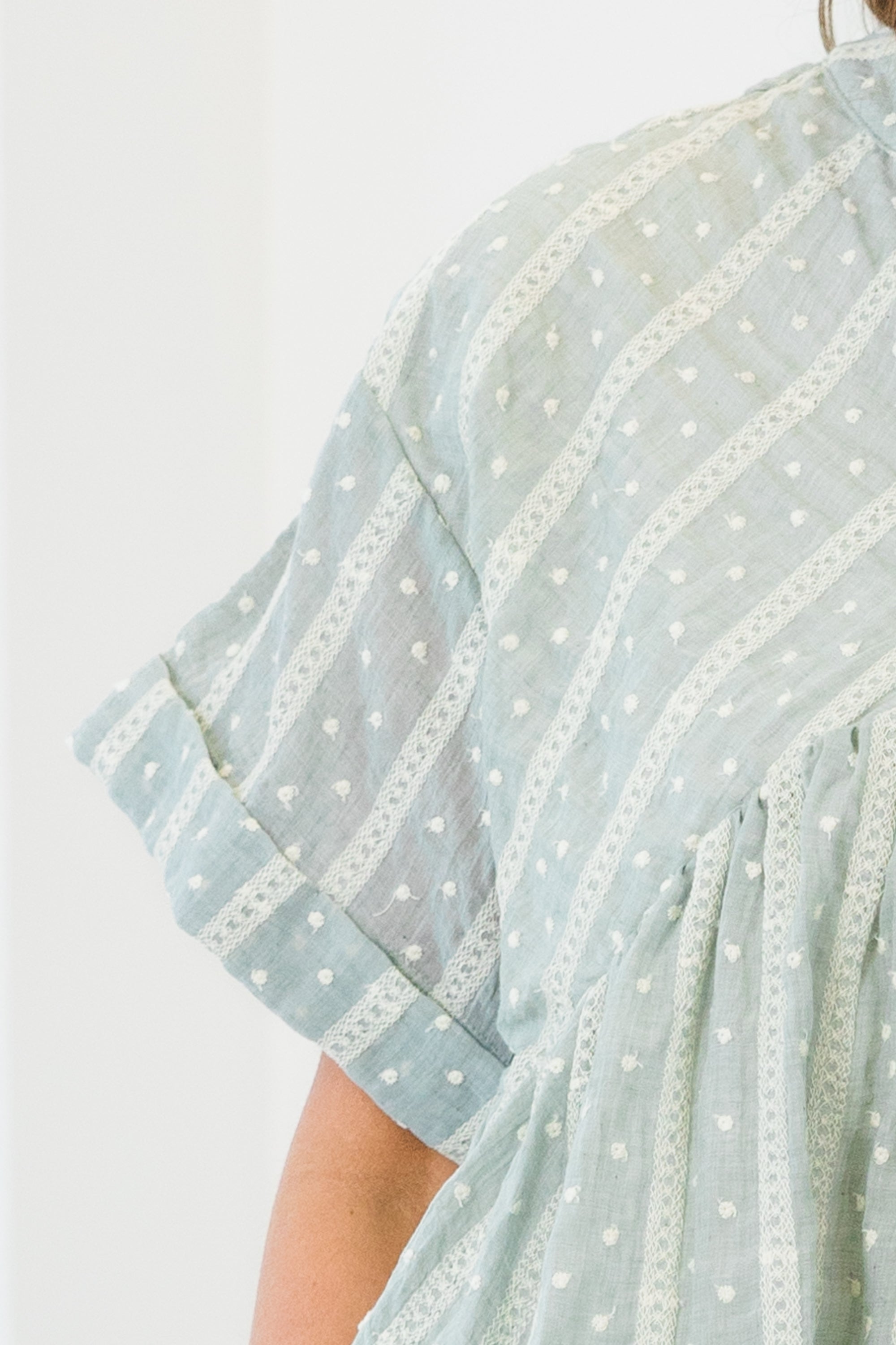Let Me Travel Around Top, Teal