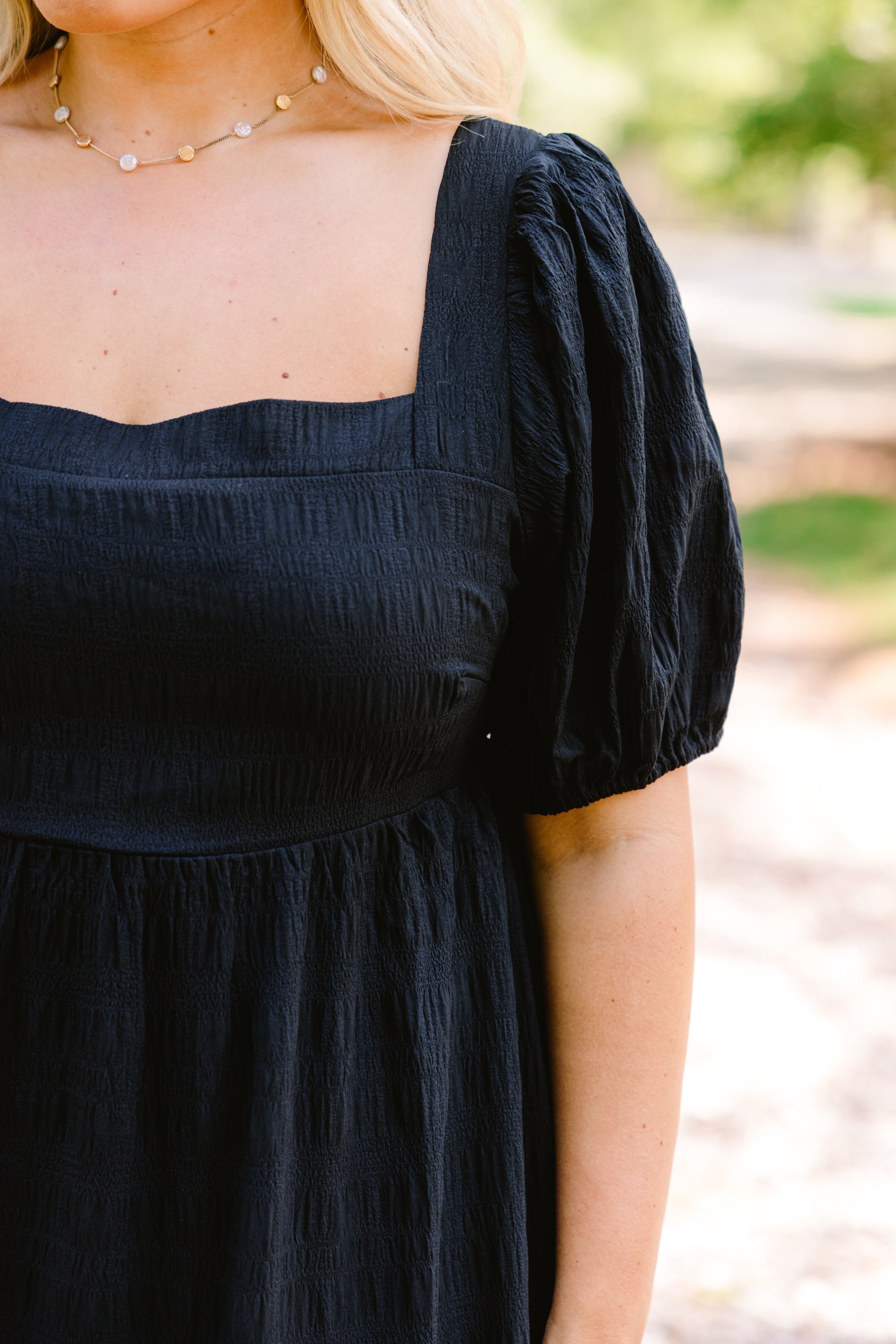 Let's Get Away Dress, Black