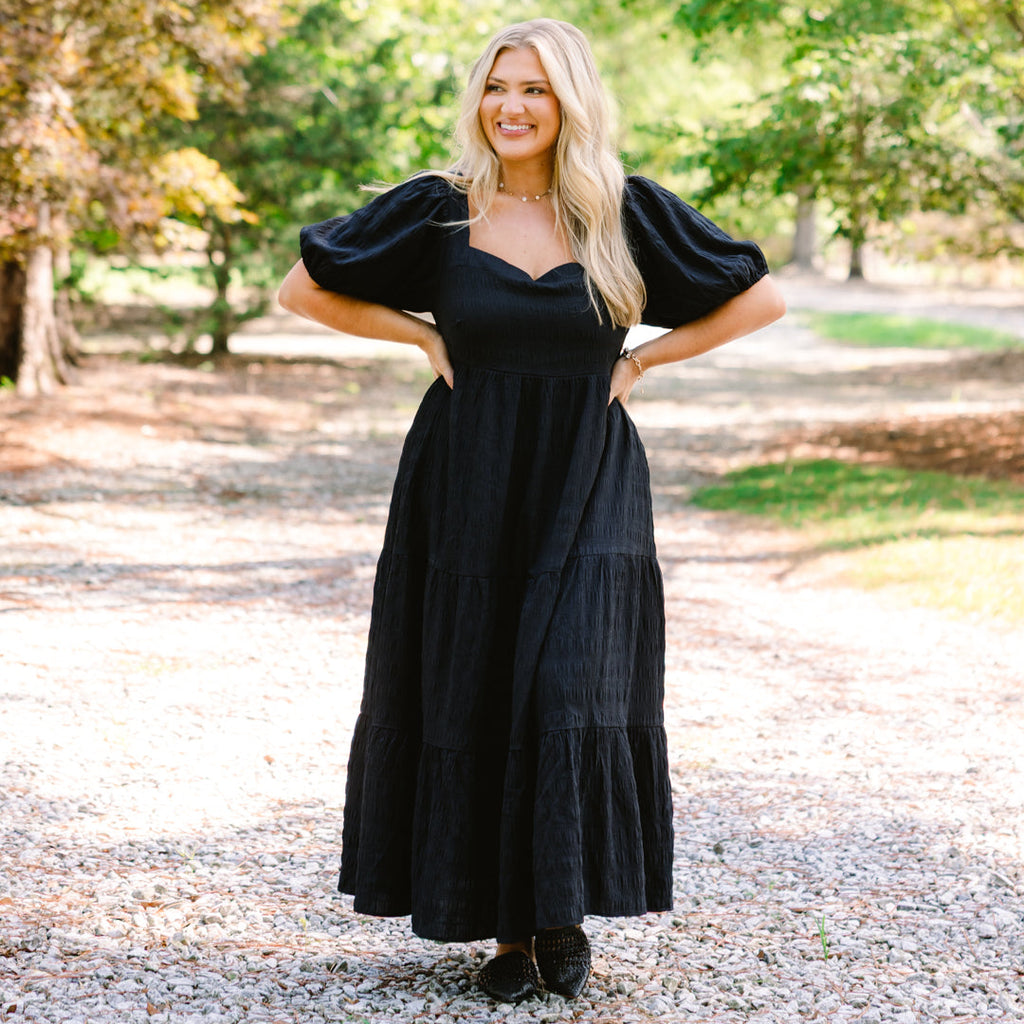 Let's Get Away Dress, Black