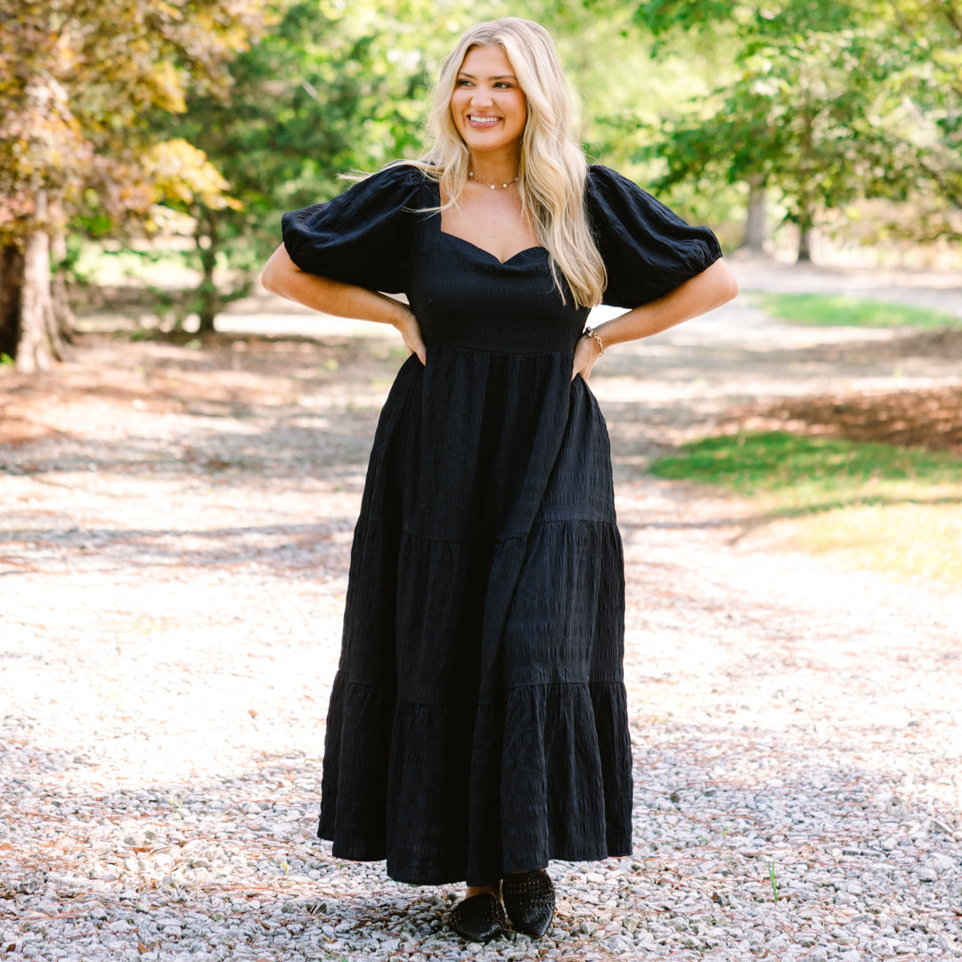 Let's Get Away Dress, Black