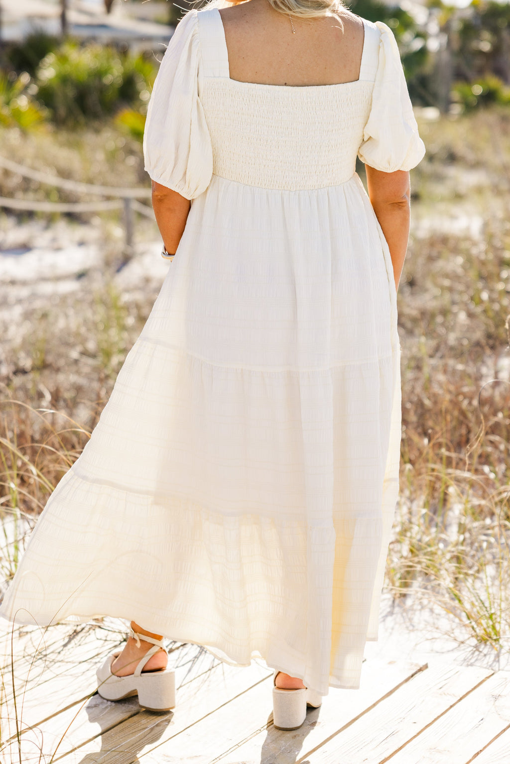 Let's Get Away Dress, Cream