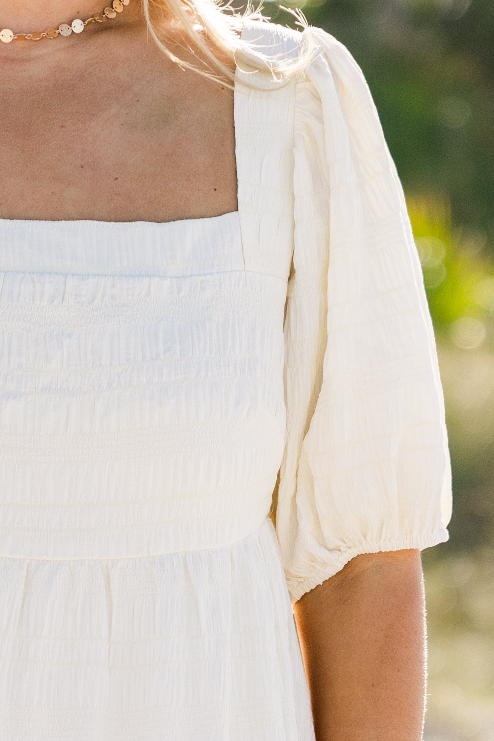 Let's Get Away Dress, Cream