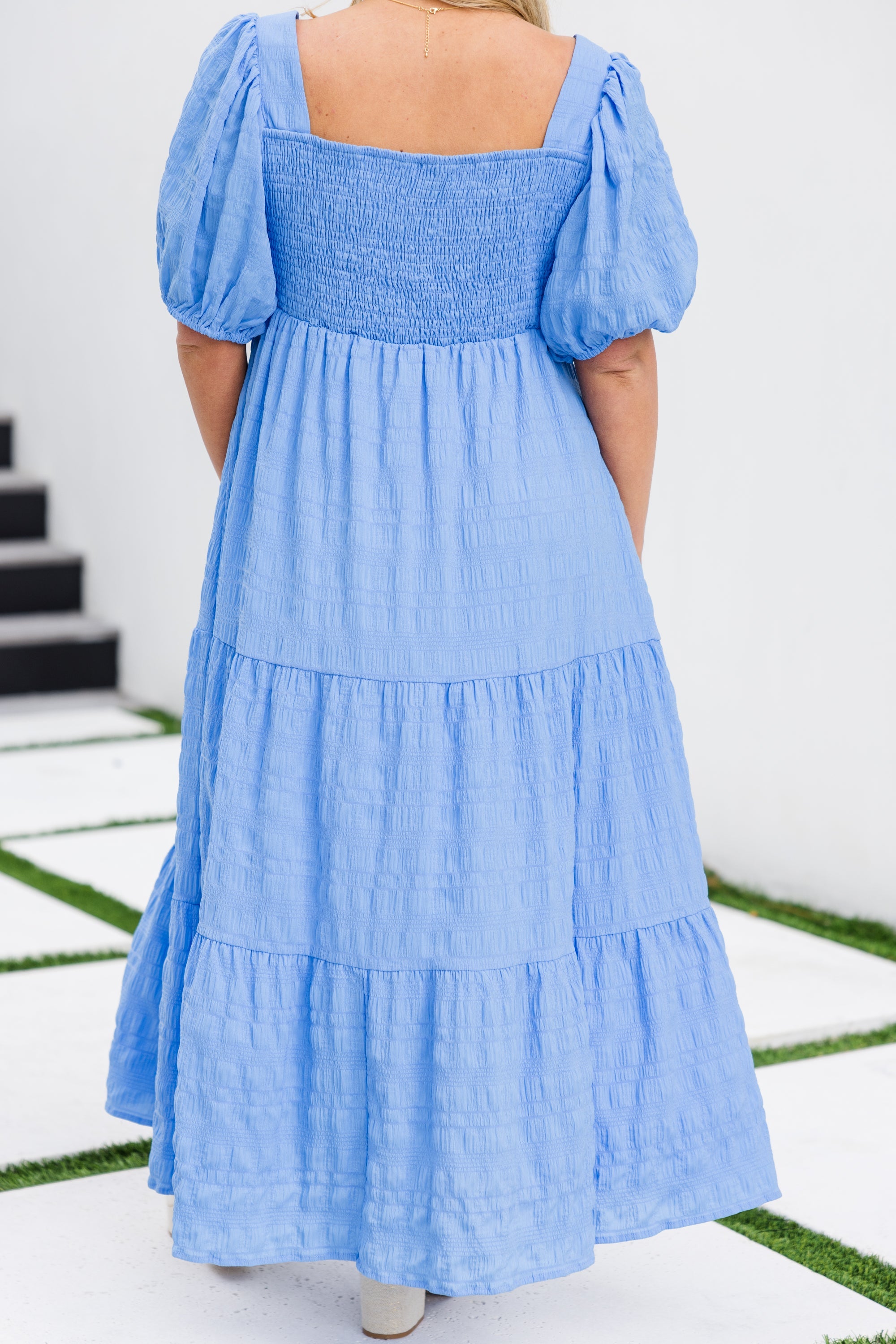 Let's Get Away Dress, Light Blue