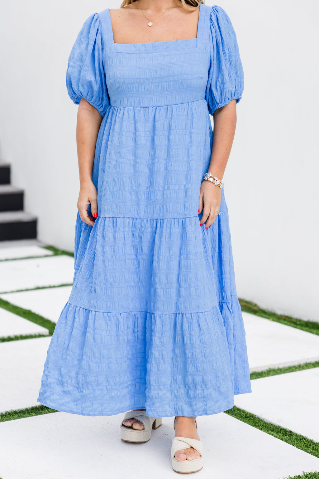 Let's Get Away Dress, Light Blue