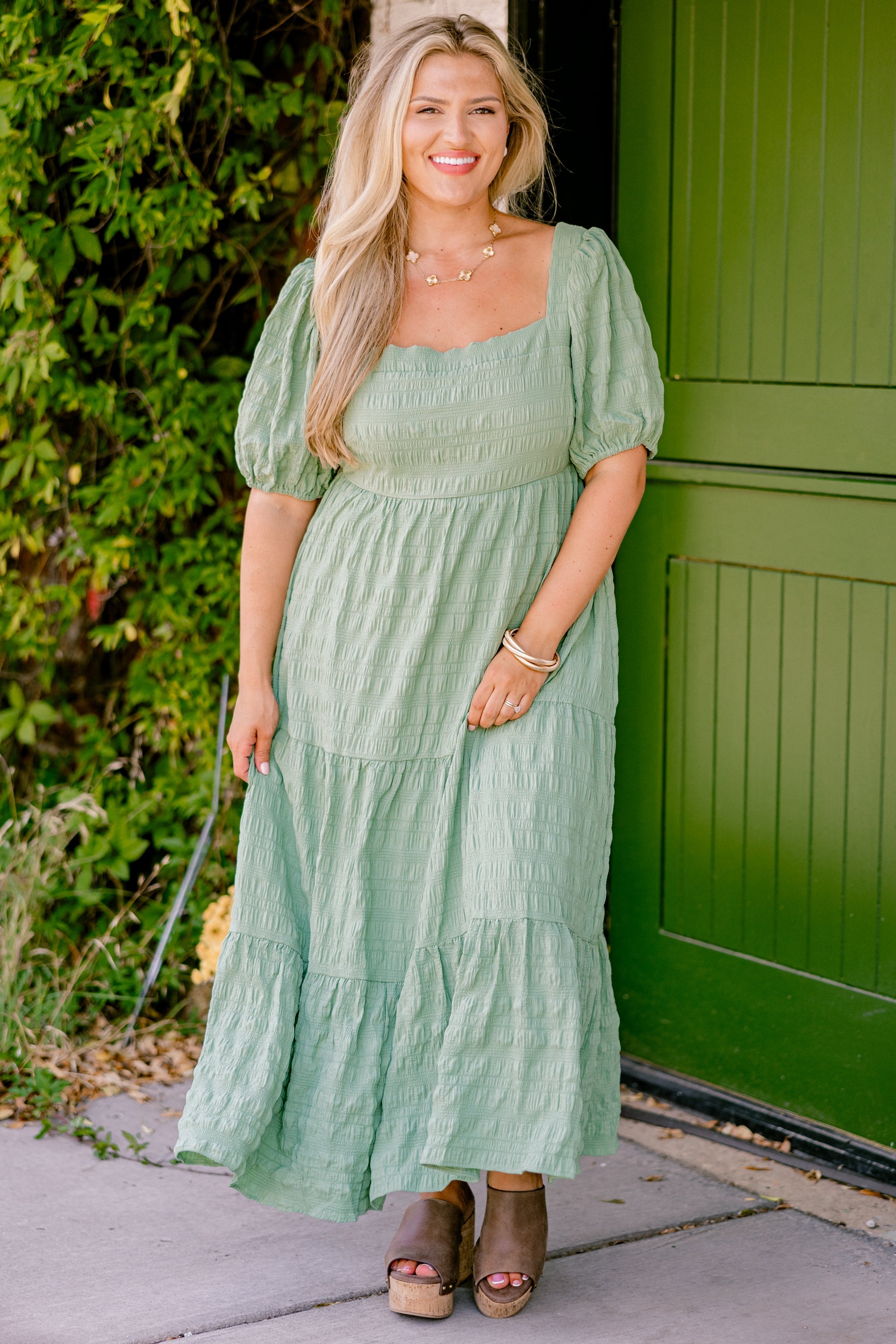 Let's Get Away Dress, Olive