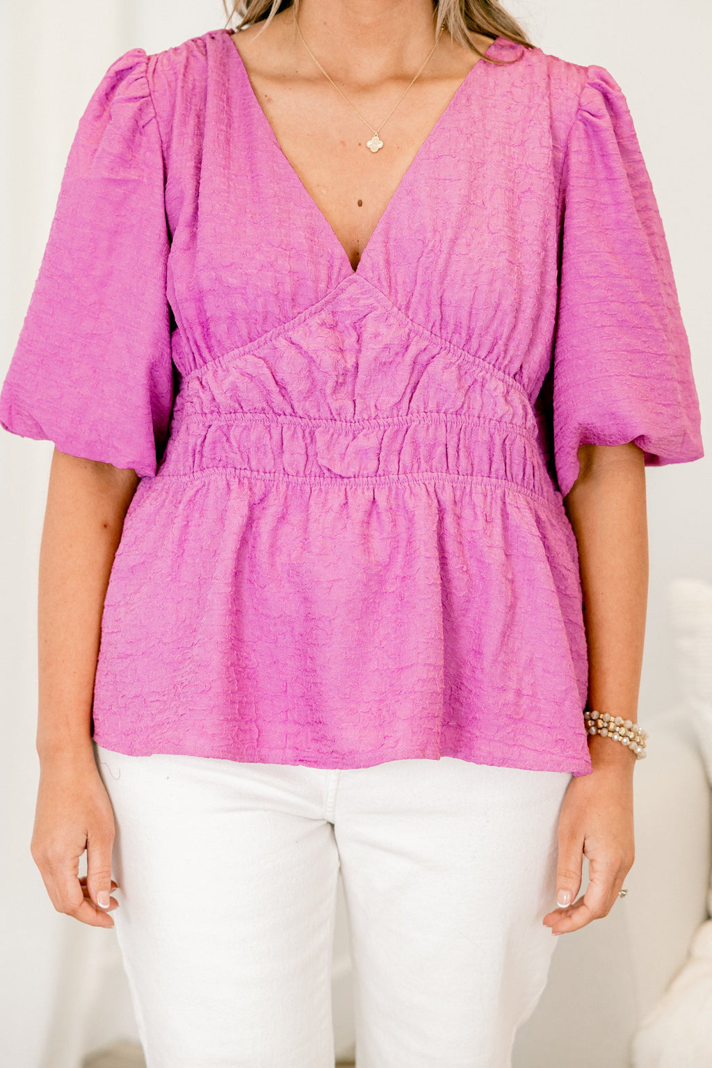 Let's Go Tomorrow Top, Lilac Pink