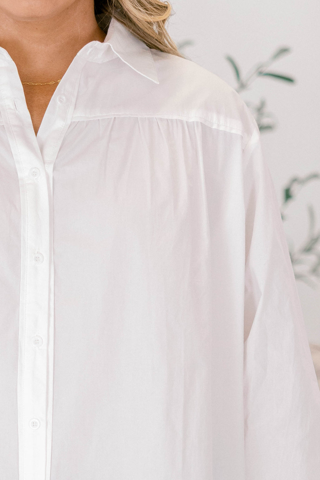 Let's Just Talk Top, White