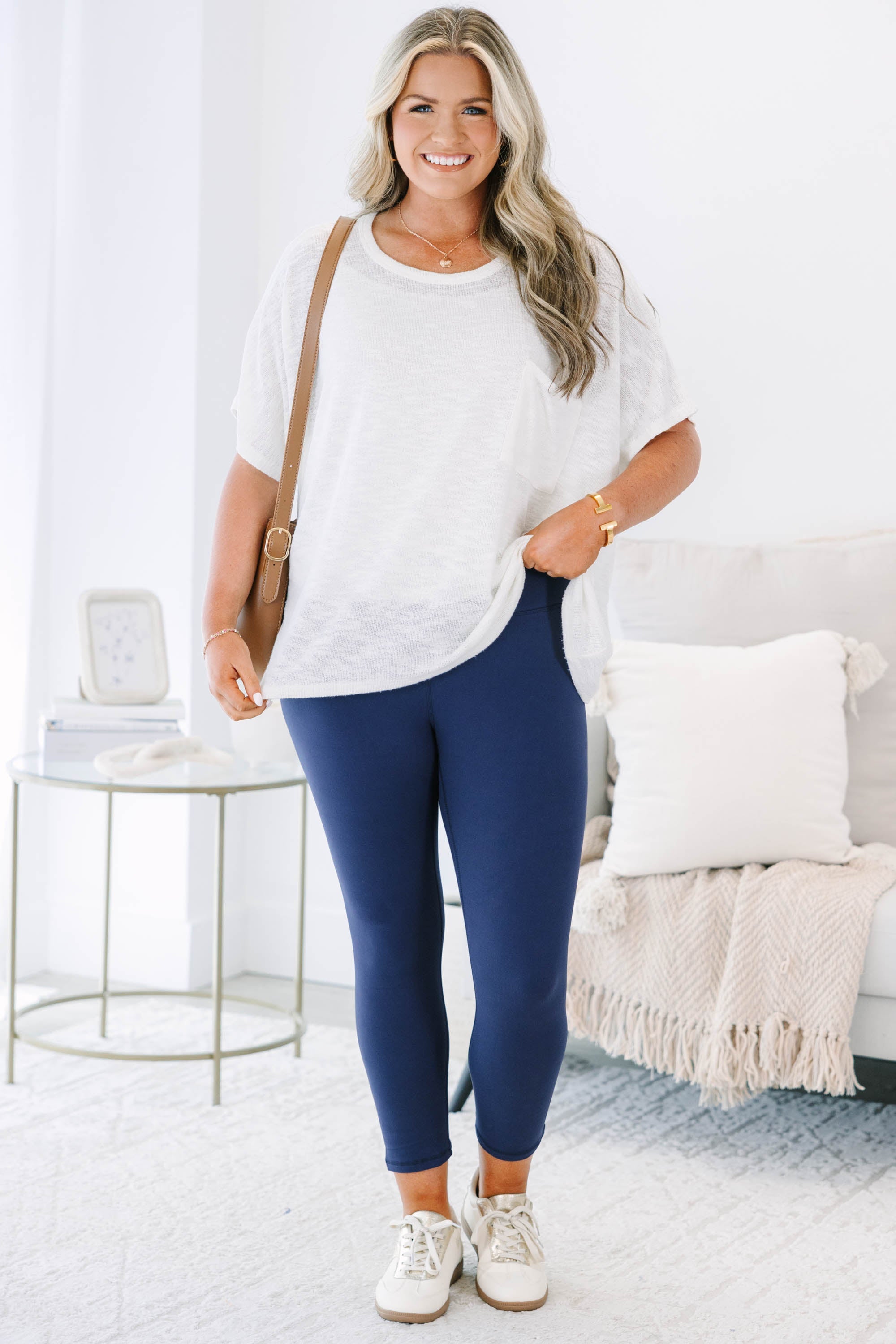 Life Has Changed Leggings, Navy