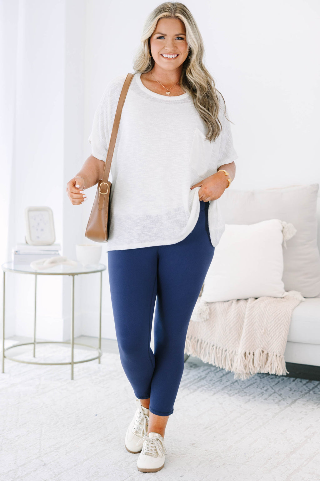 Life Has Changed Leggings, Navy