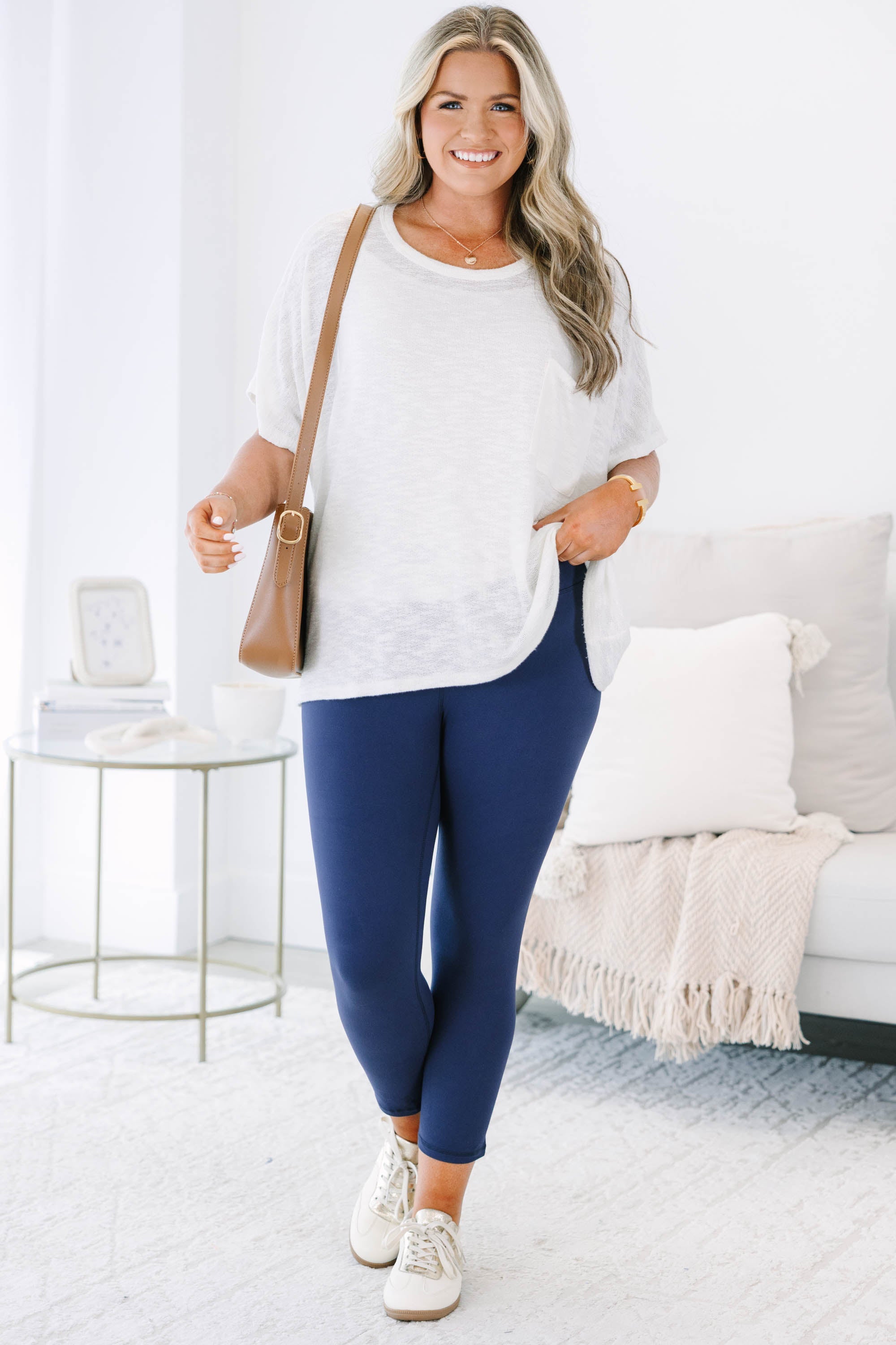 Life Has Changed Leggings, Navy