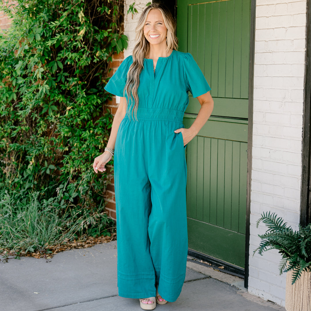 Life In Color Jumpsuit, Jade