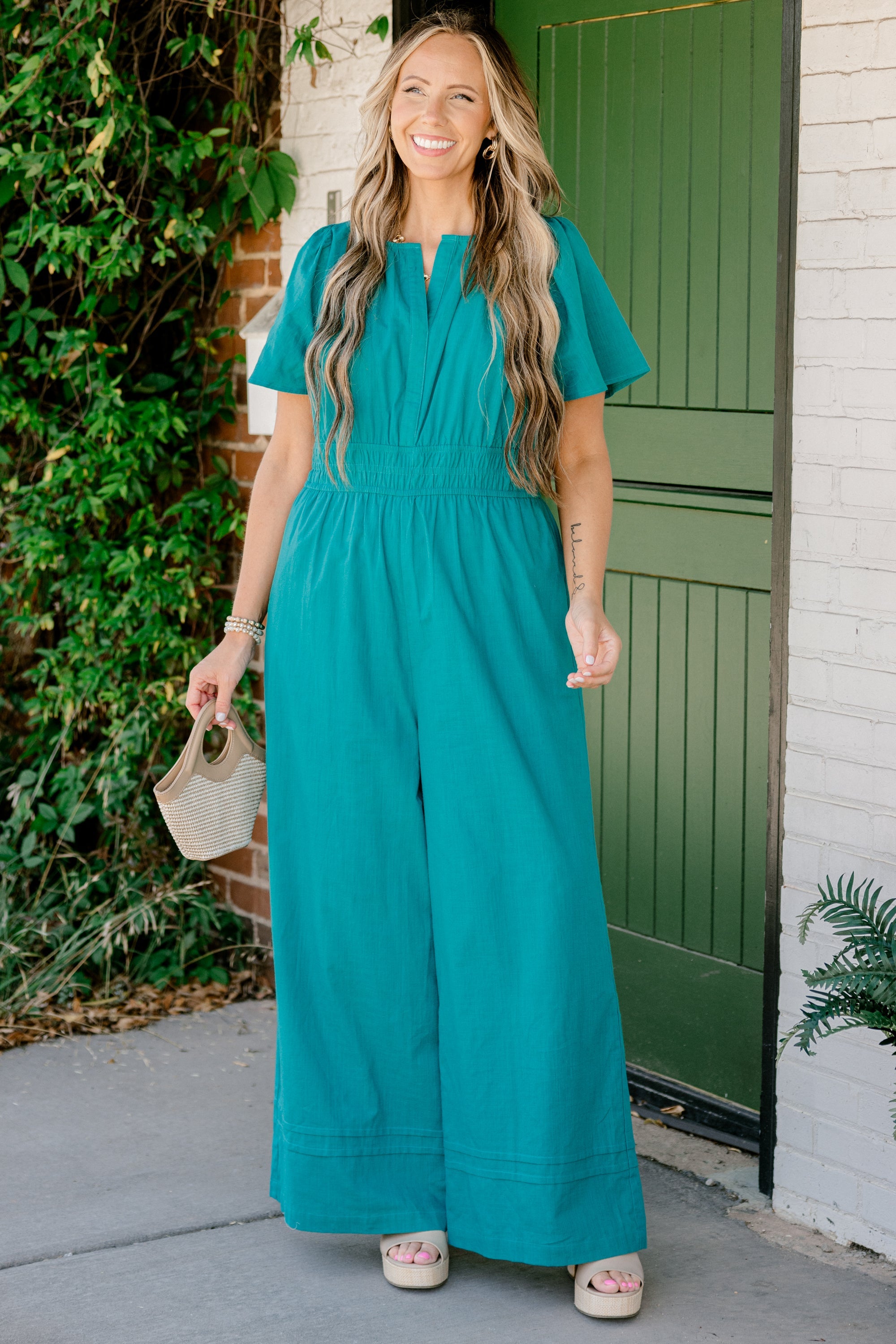Life In Color Jumpsuit, Jade