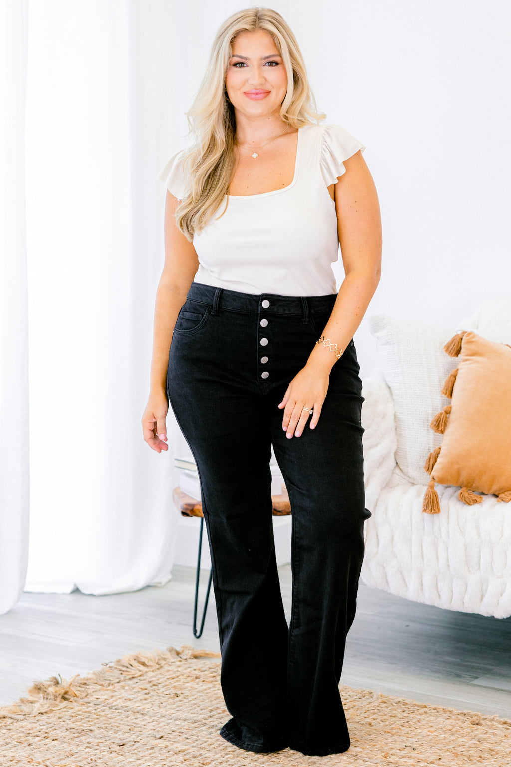 Light Up The Sky Jeans, Black