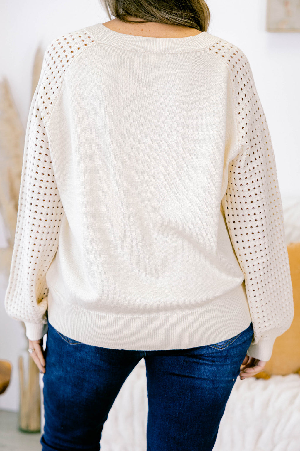 Lighten My Mood Sweater, Cream