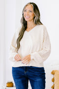Lighten My Mood Sweater, Cream