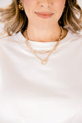 Lights Come Out Necklace Set, Gold