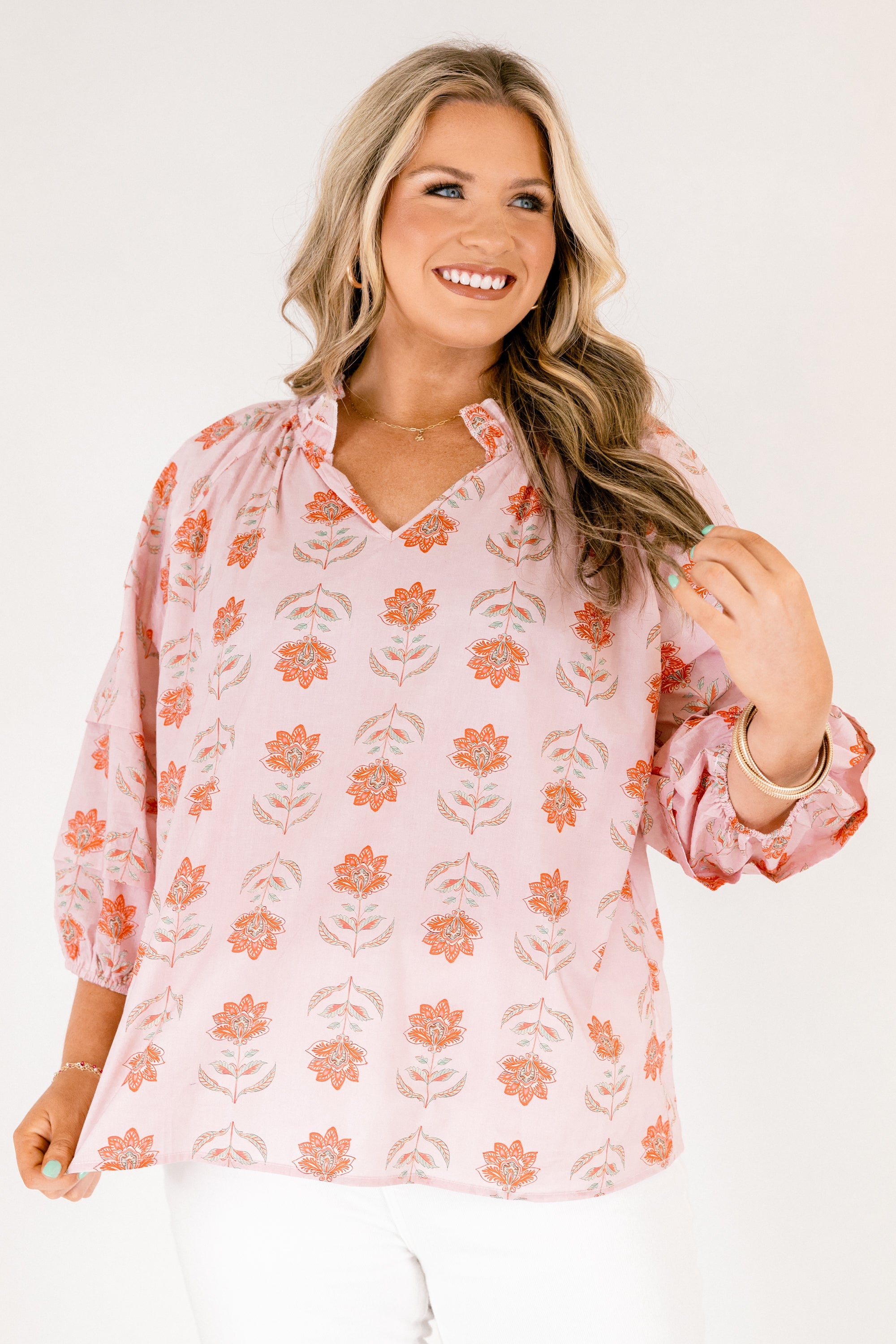 Like A Dream Top, Pink Floral