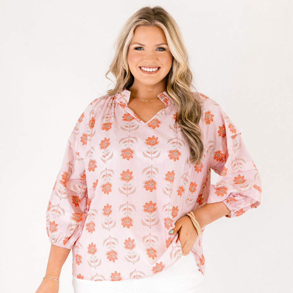 Like A Dream Top, Pink Floral