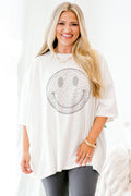 Lil Bit Of Leopard Boyfriend Tee, Ivory