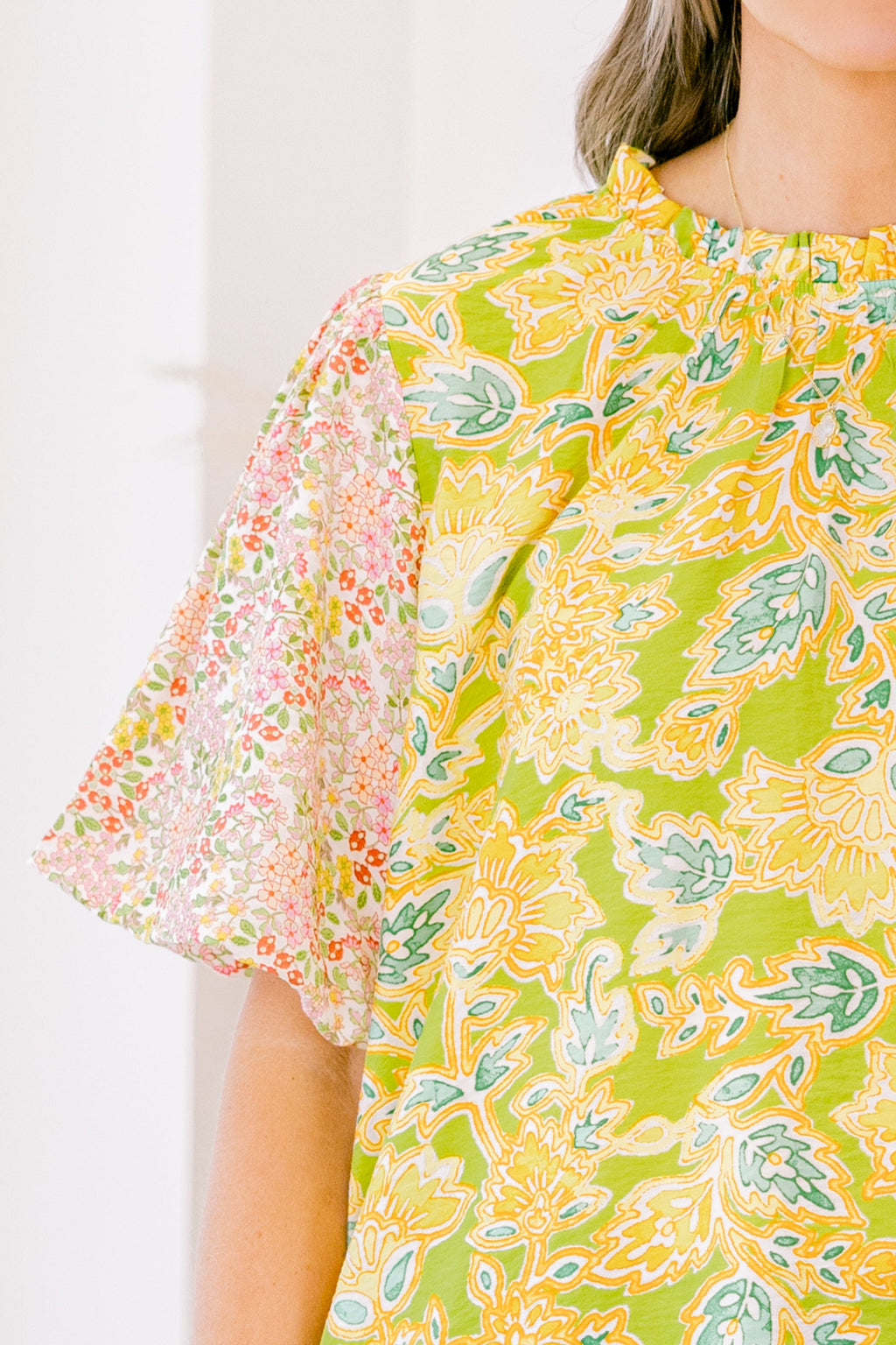 Lily Blossom Top, Green