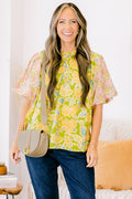 Lily Blossom Top, Green