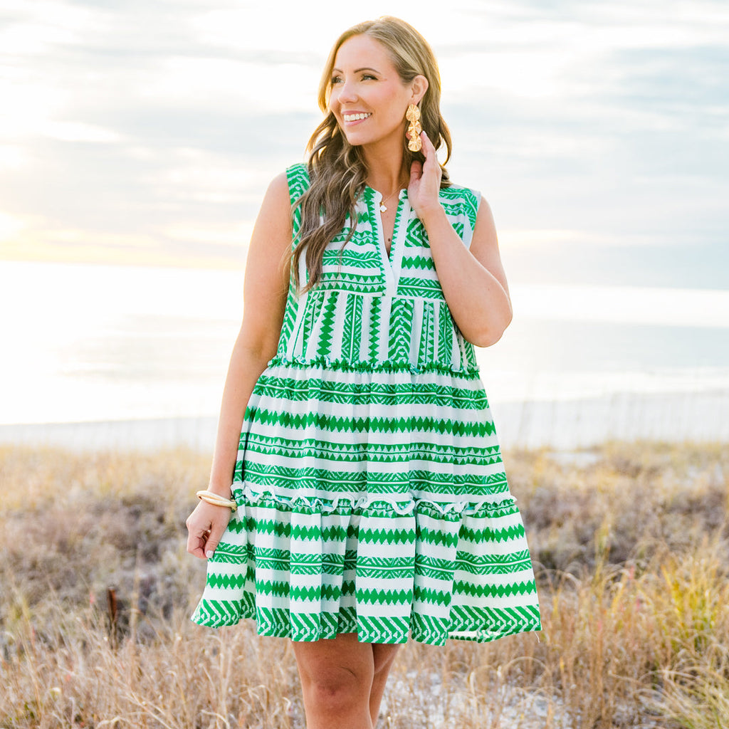 Limitless Time Dress, Green