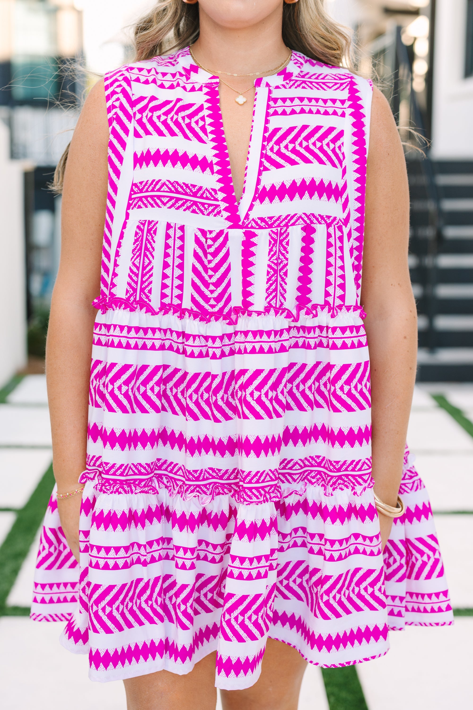 Limitless Time Dress, Hot Pink