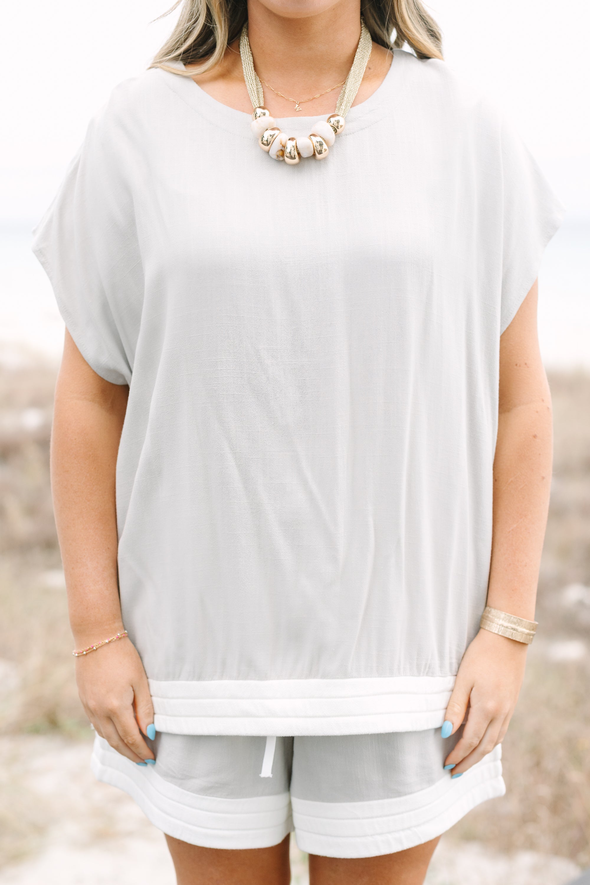 Limitless Time Top, Taupe