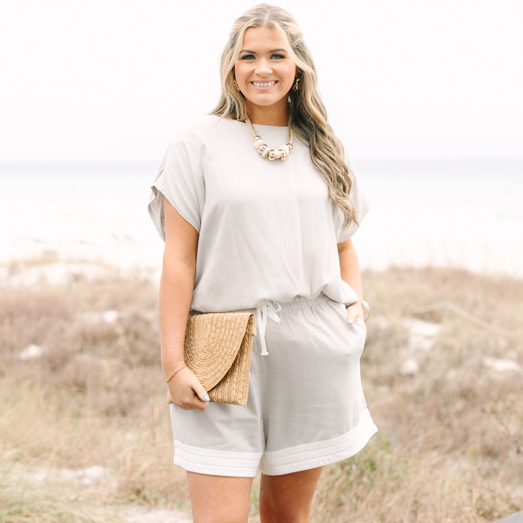 Limitless Time Top, Taupe