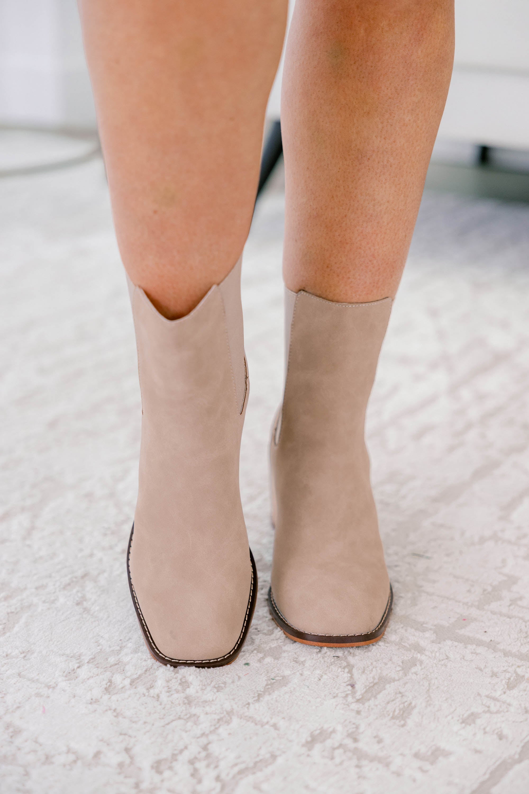 Line It Up Booties, Cedar Wood