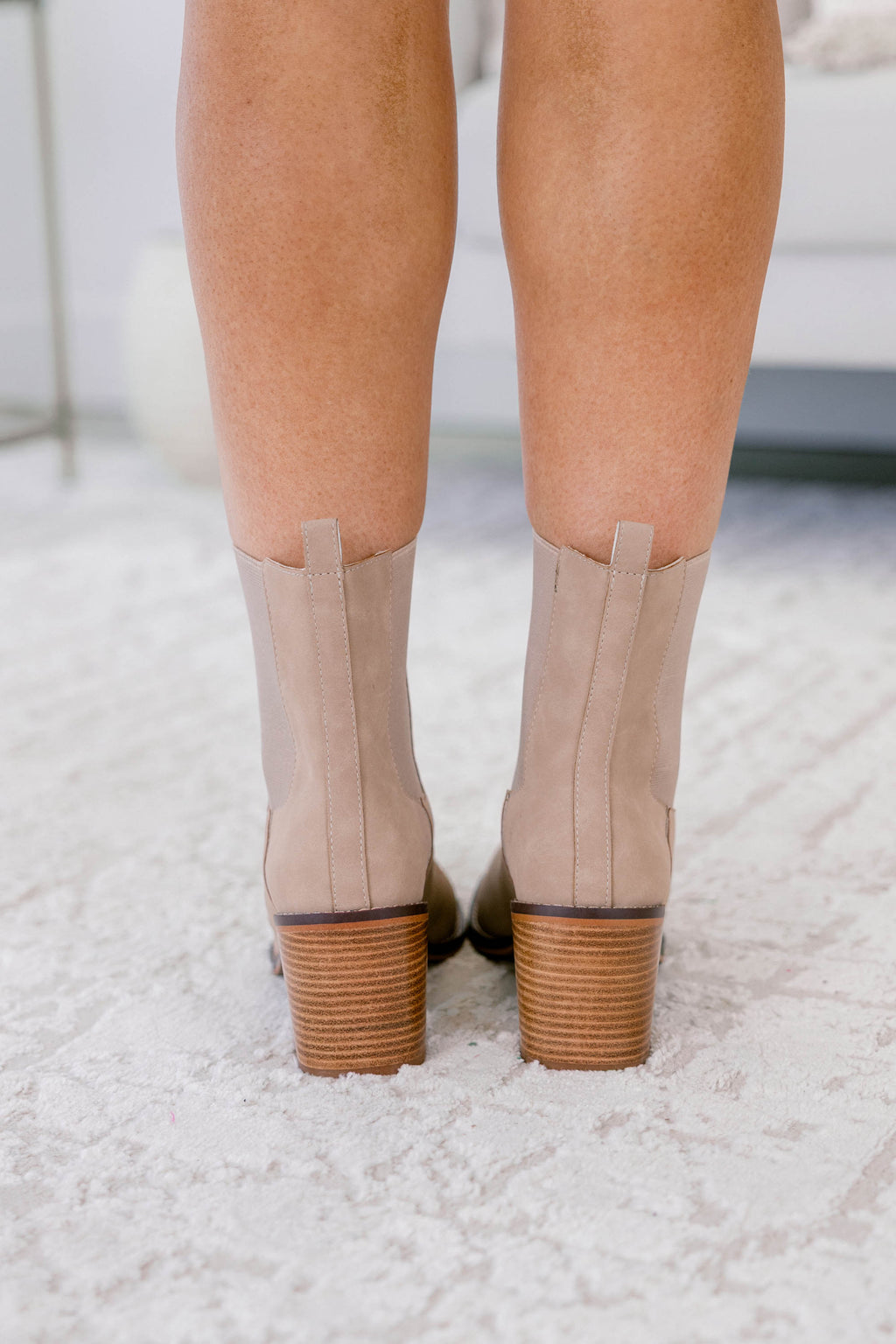 Line It Up Booties, Cedar Wood