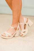 Little Bit Of Sunshine Heels, Tan