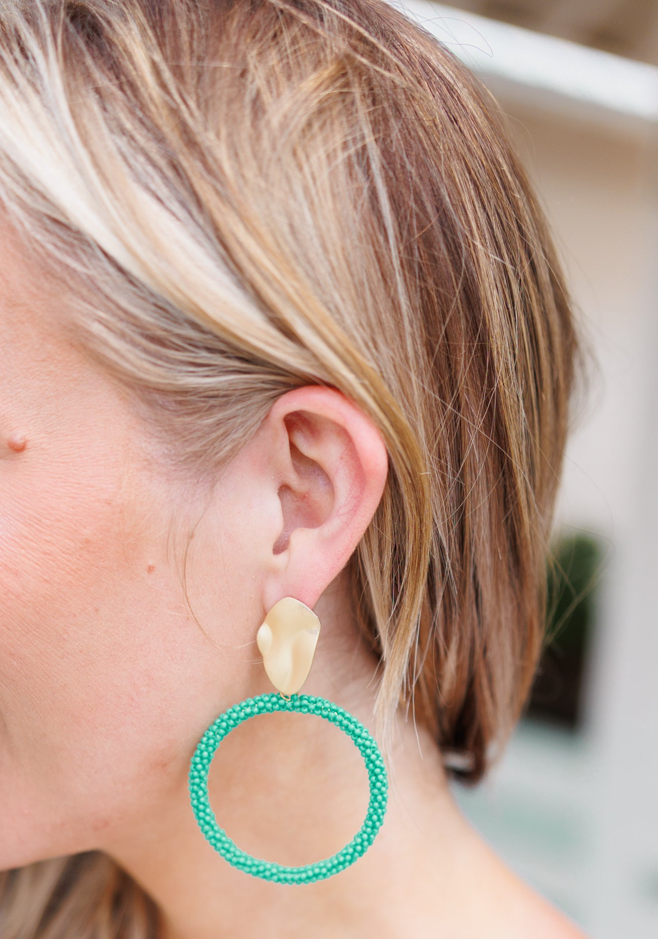 Little Lady Earrings, Teal