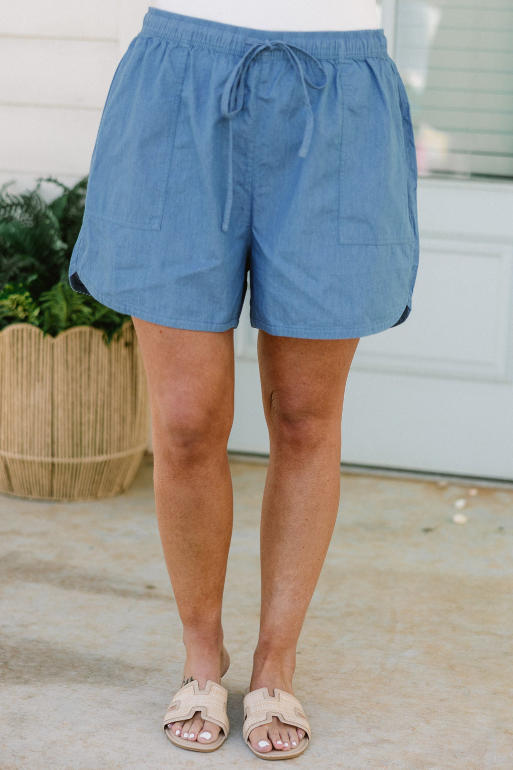 Livin' Life Fully Shorts, Light Denim