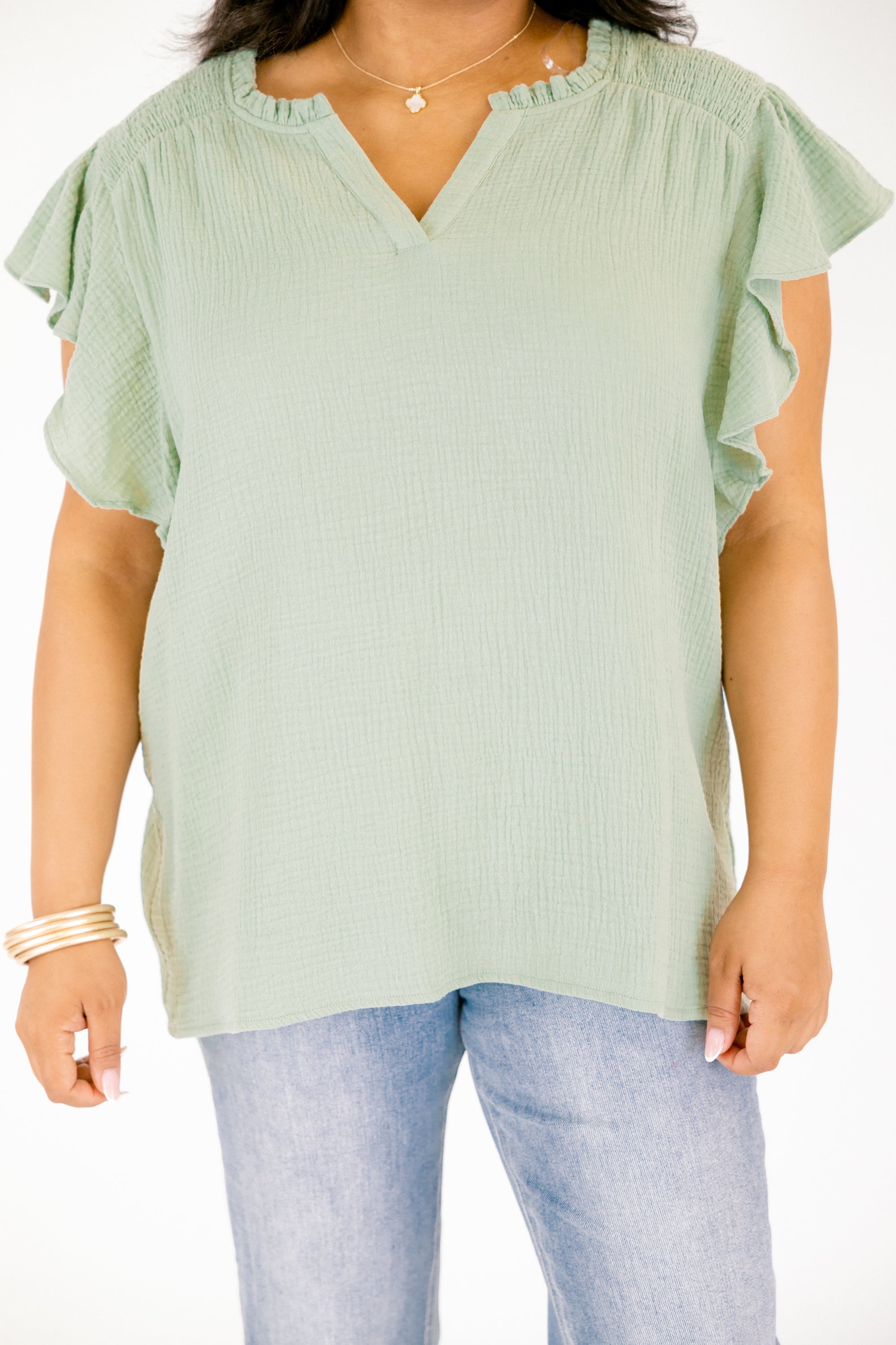 Living My Truth Top, Green