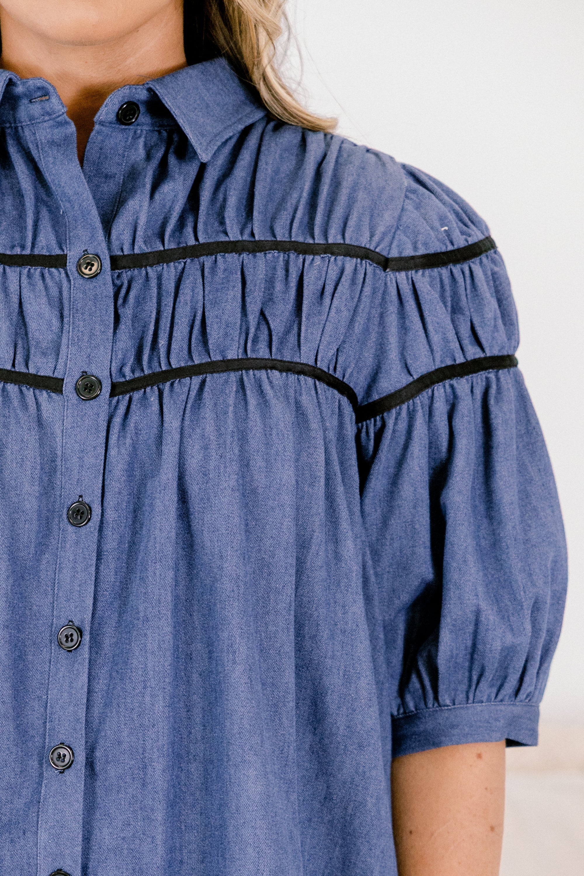 Living Simply Dress, Denim