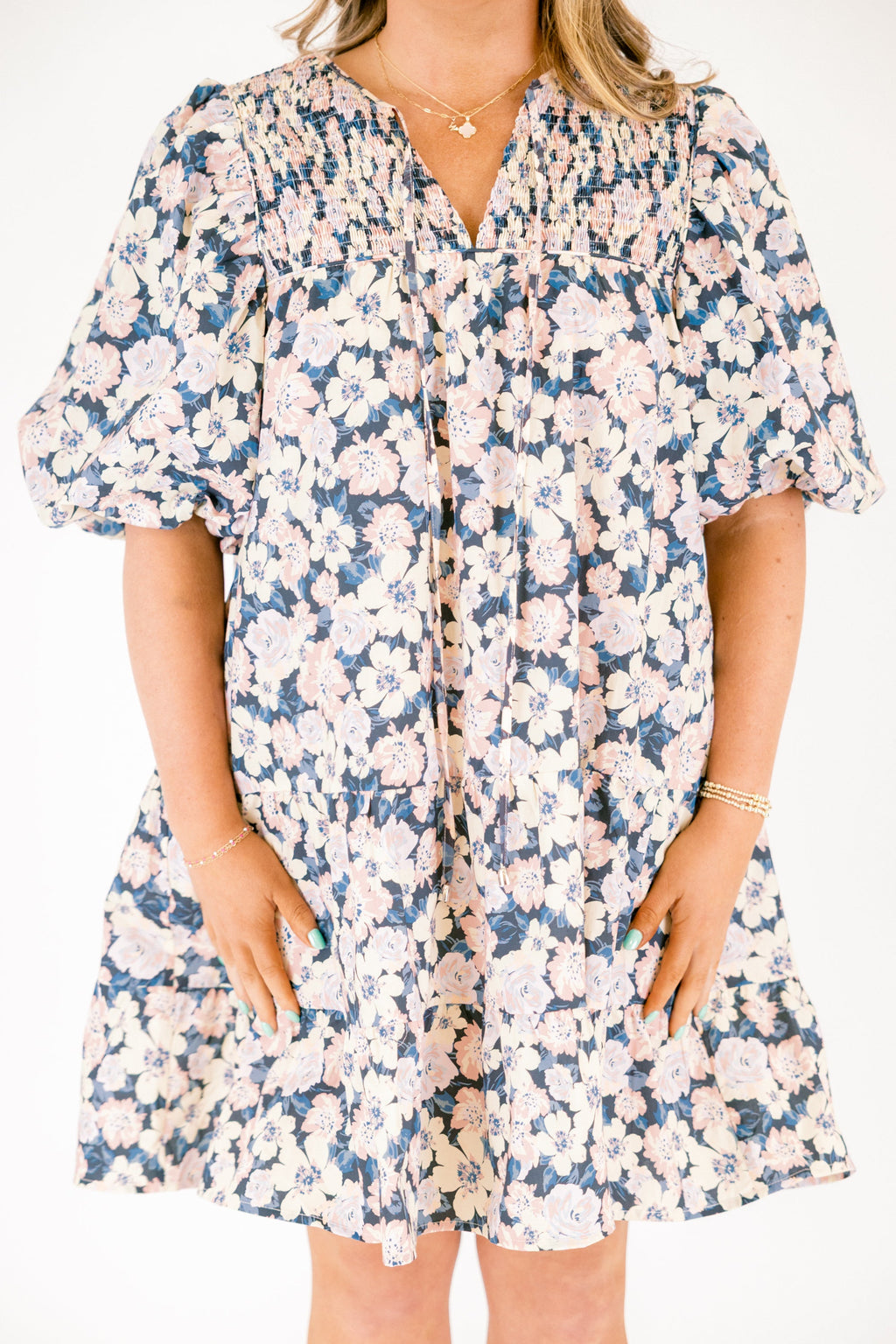 Long Train Running Dress, Blue