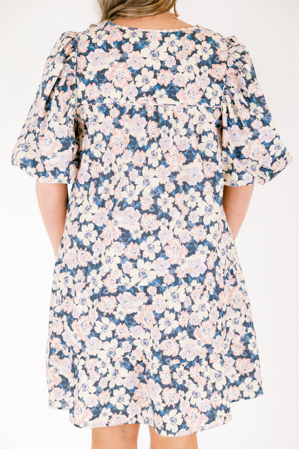 Long Train Running Dress, Blue
