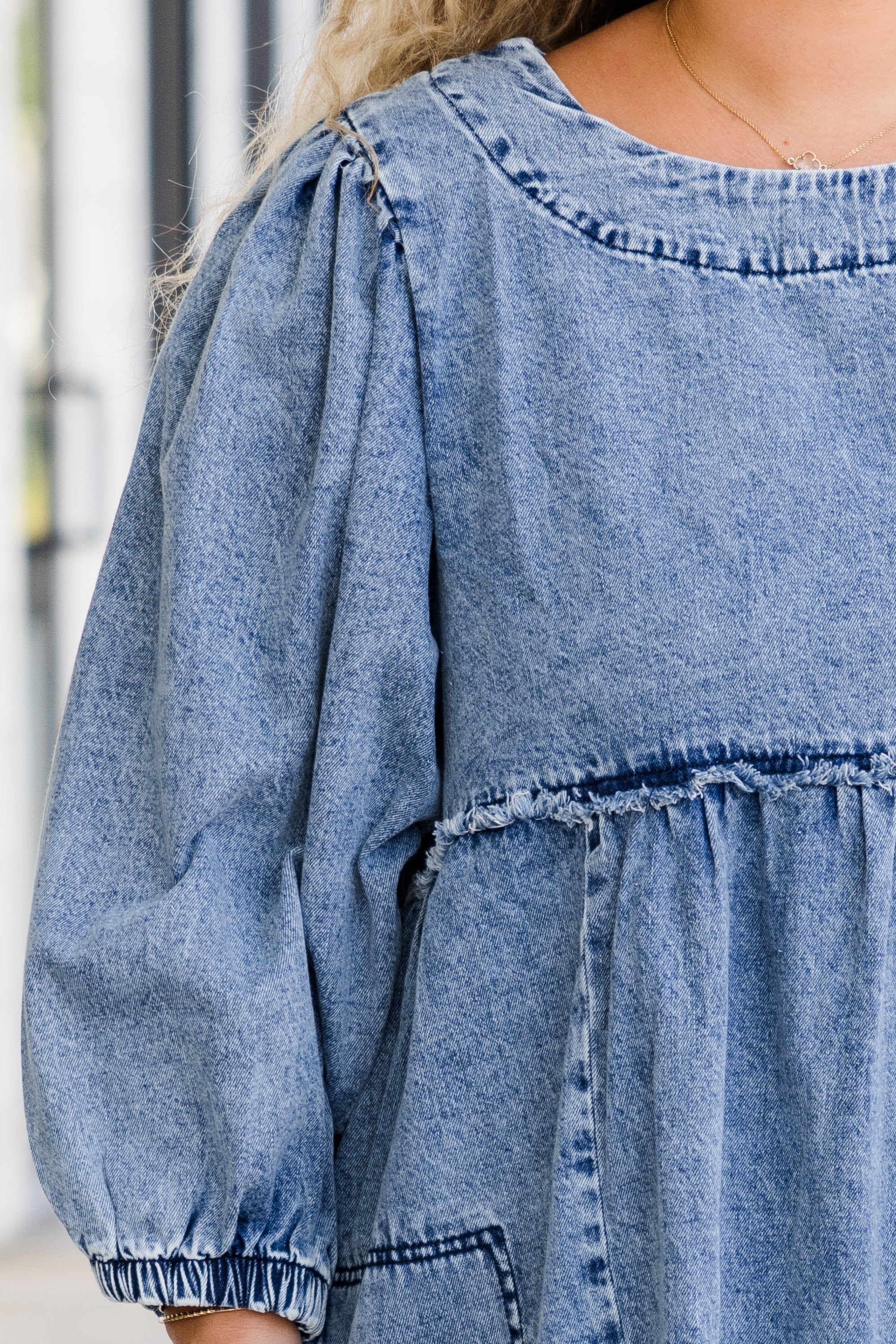 Look Again Dress, Denim