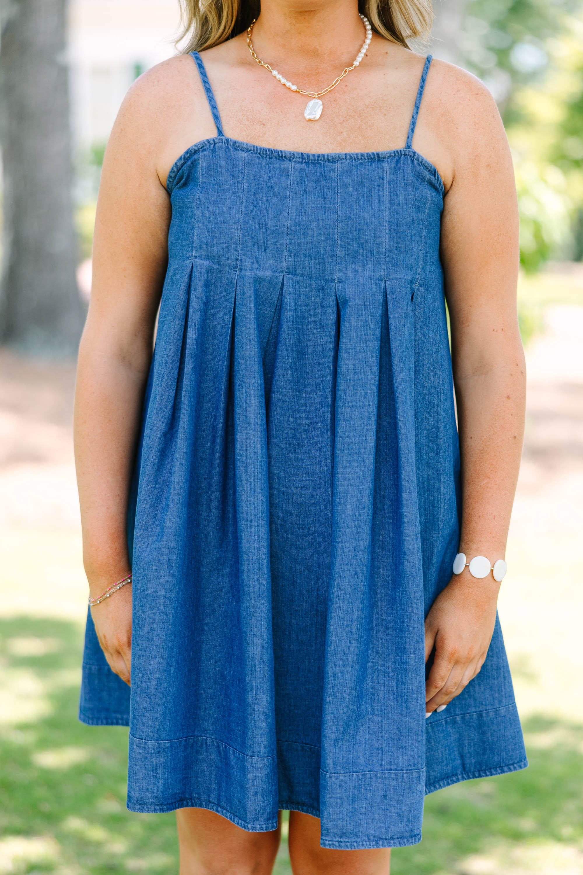 Look At Where We Are Dress, Denim