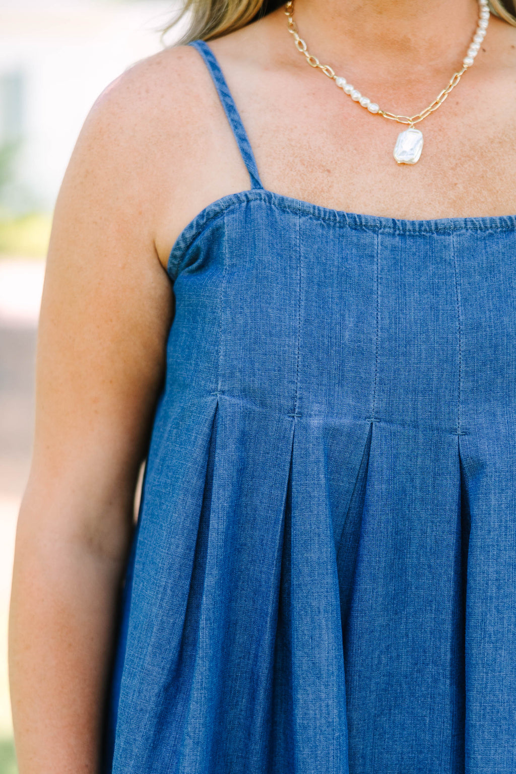 Look At Where We Are Dress, Denim