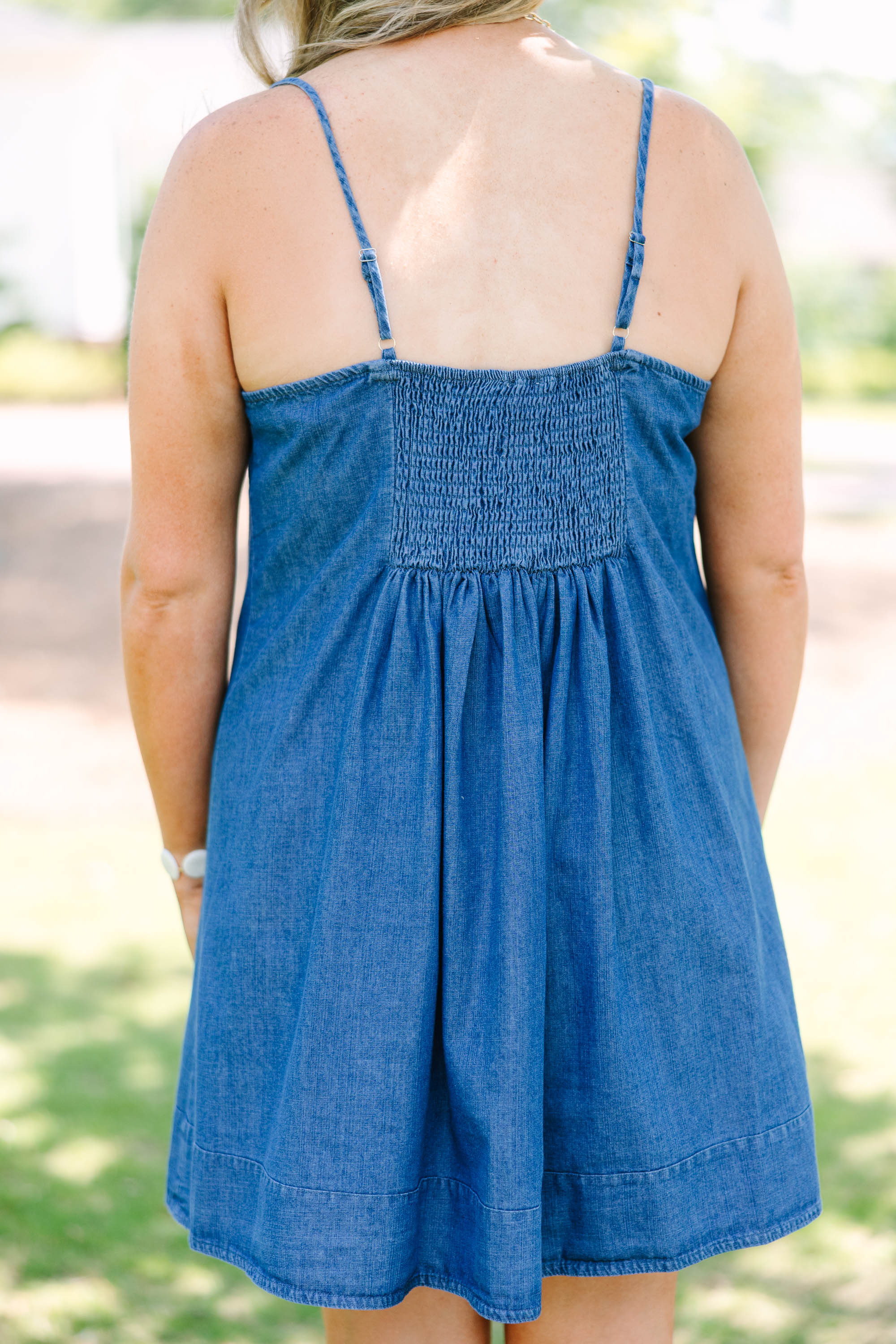 Look At Where We Are Dress, Denim