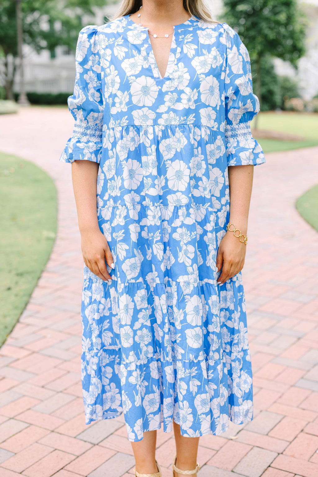 Look At You Dress, Blue Floral