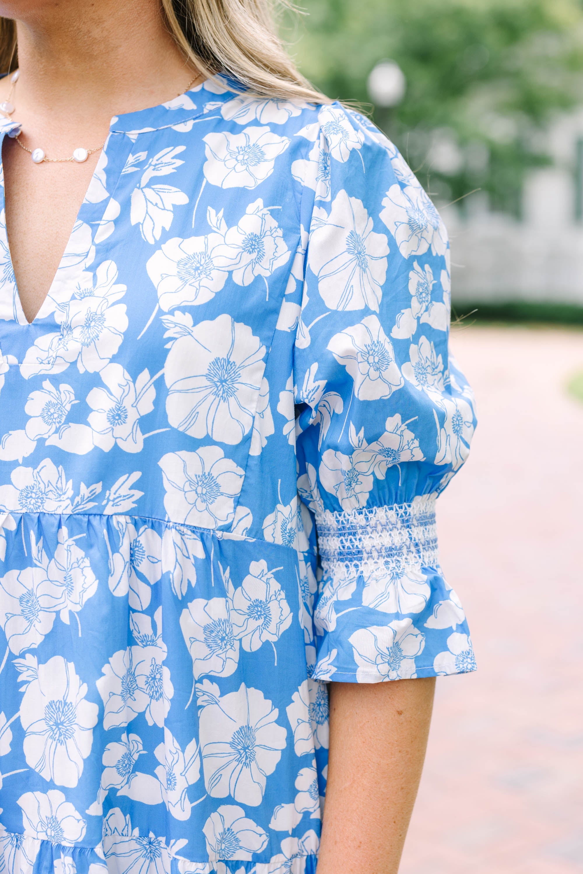 Look At You Dress, Blue Floral