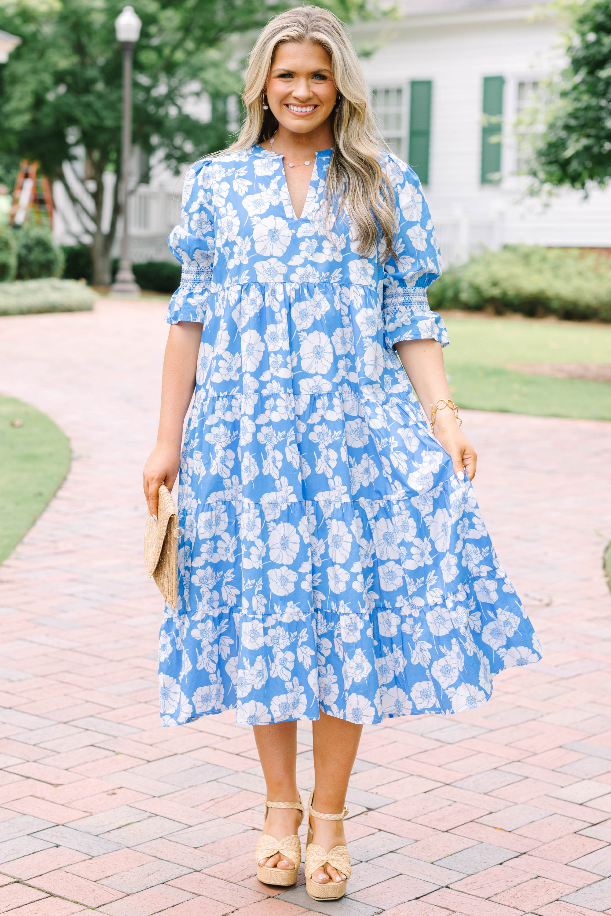Look At You Dress, Blue Floral
