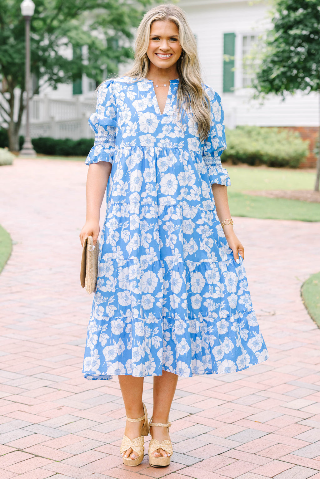 Look At You Dress, Blue Floral
