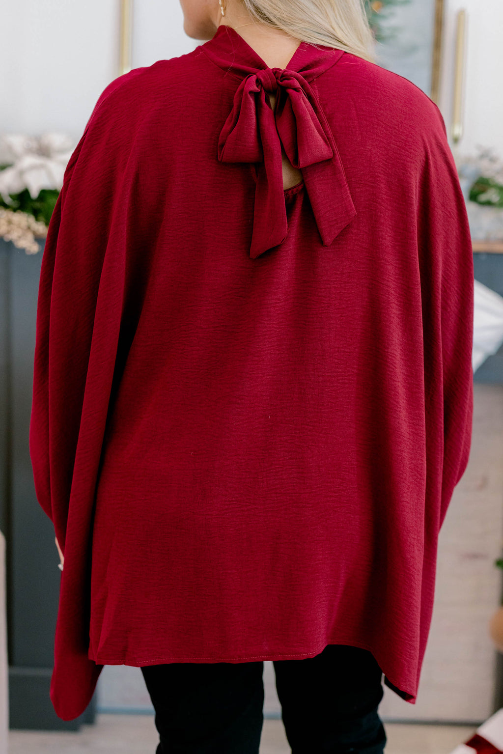 Look Good, Feel Good Top, Burgundy