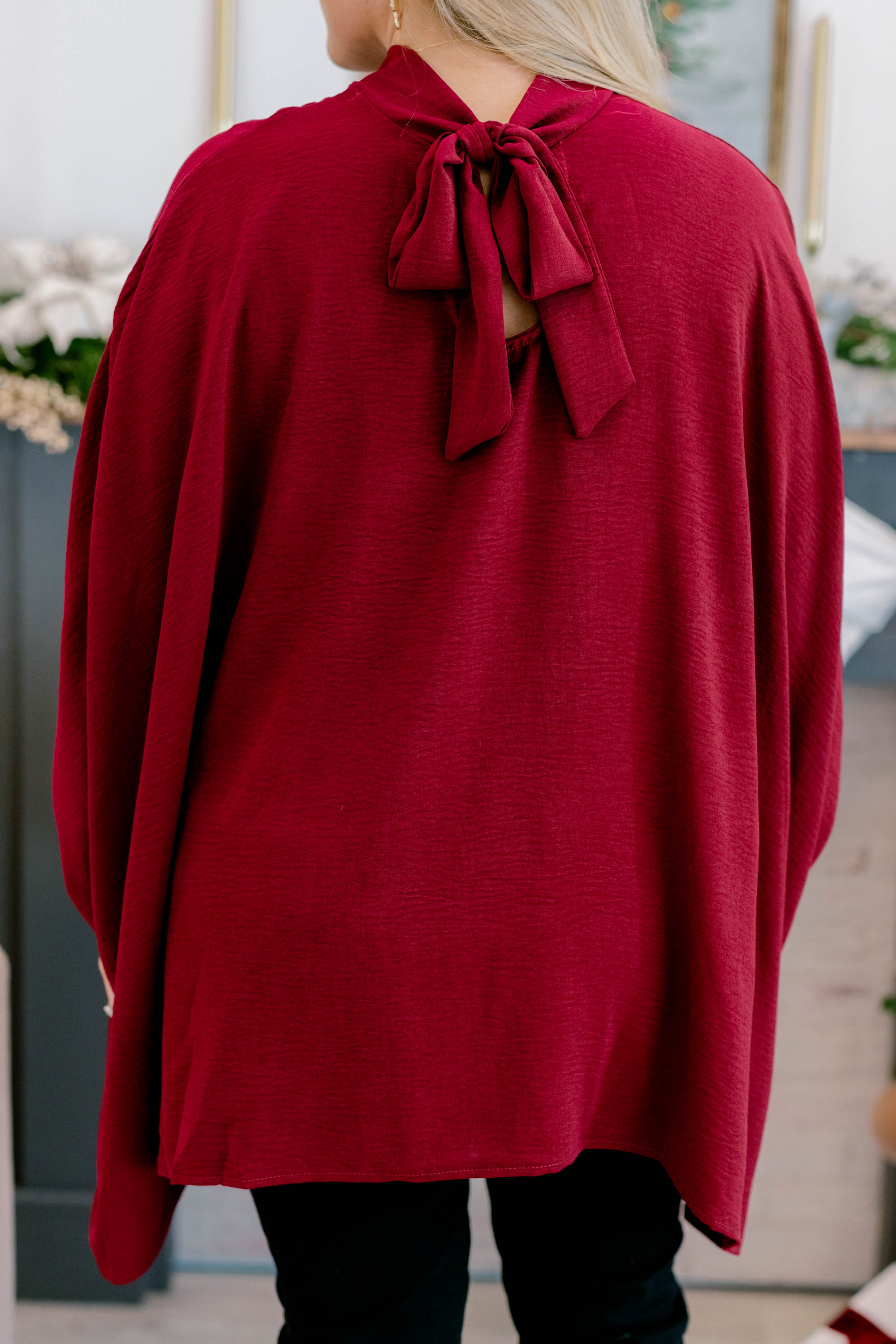 Look Good, Feel Good Top, Burgundy