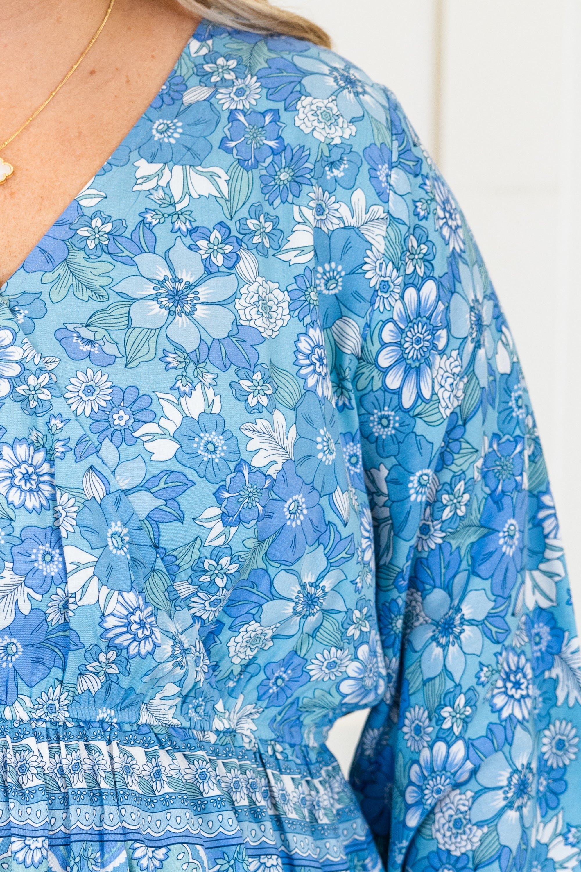 Looking Around For You Top, Blue